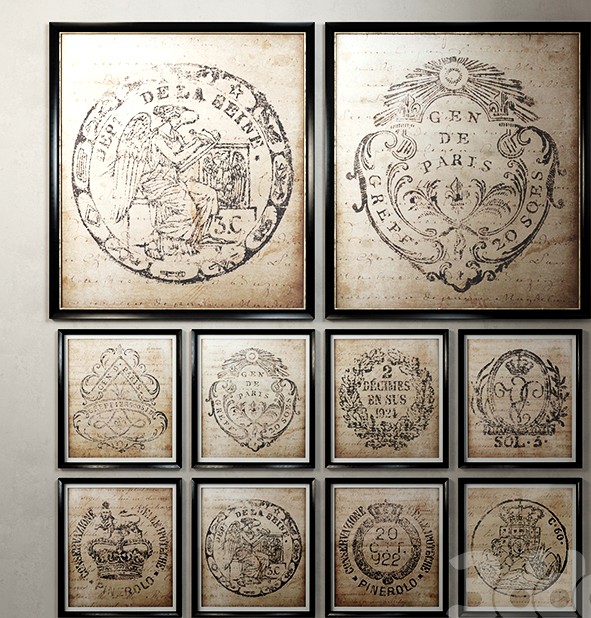 Restoration Hardware 18th c. European Document Seals