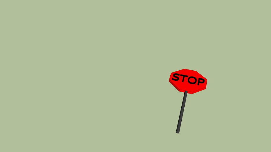 Road Stop Sign