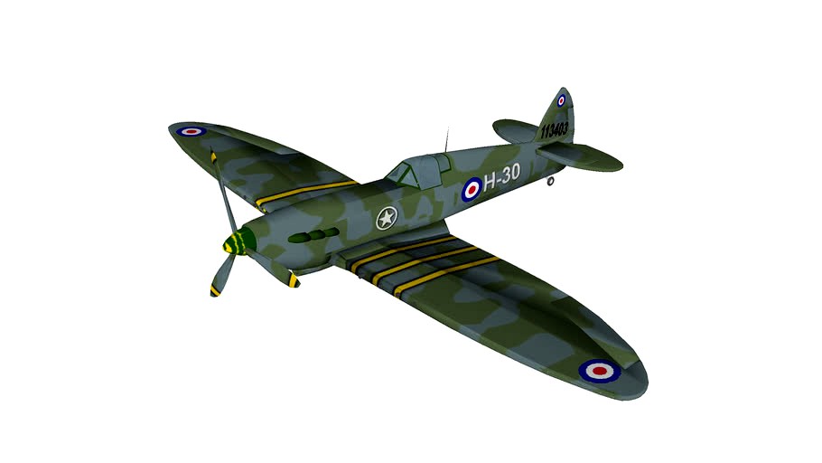 avion de chasse supermarine spitfire