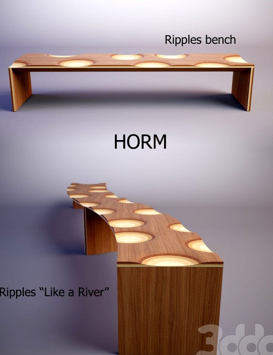 HORM / Collection  Ripples bench