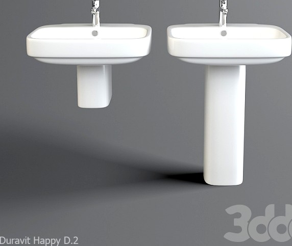 Раковина Duravit Happy D.2 с пьедесталом