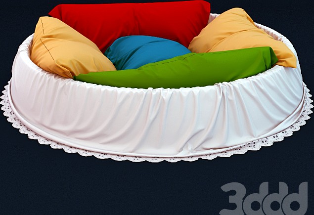 pillows bed
