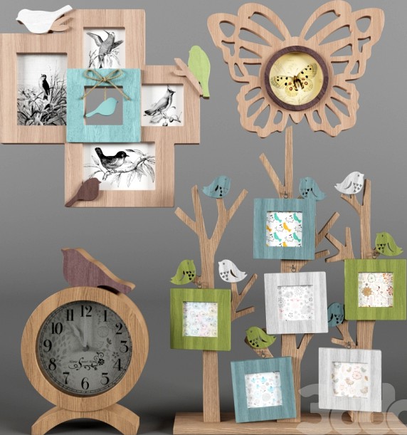 Фоторамки и часы птички ч. 2