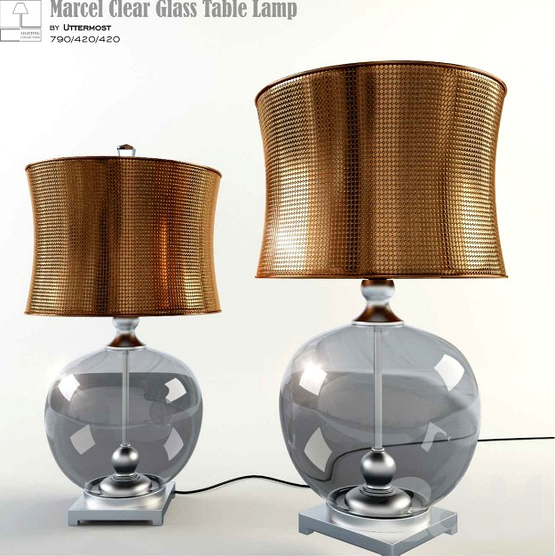 Marcel Clear Glass Table Lamp