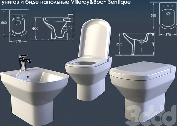 унитаз и биде Villeroy&amp;Boch Sentique