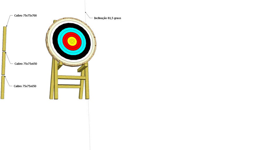 Cavalete de tiro com arco