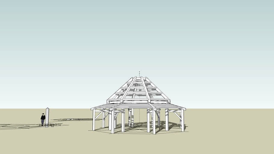 Octagon,Buttessed Timbered