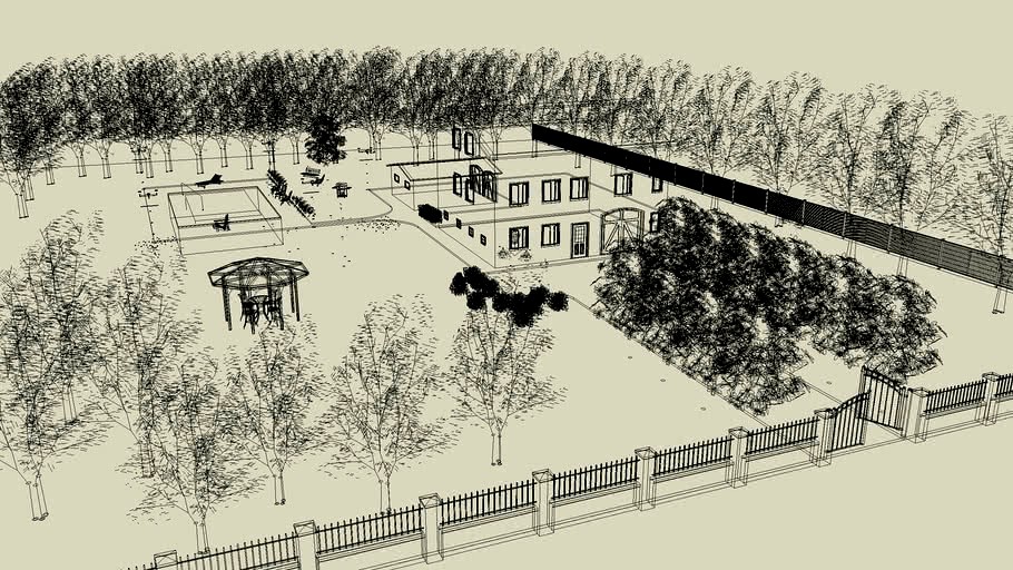 Villa con parco