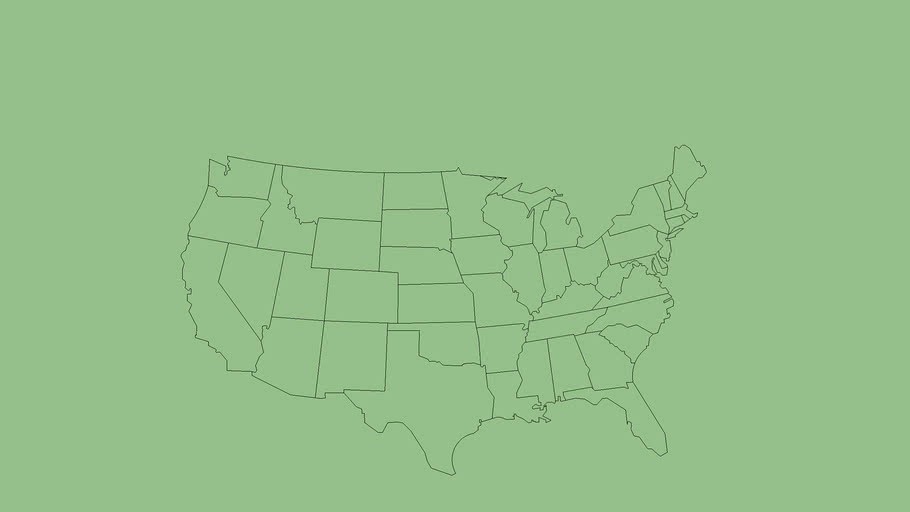 USA Map (With no Alaska and Hawaii)