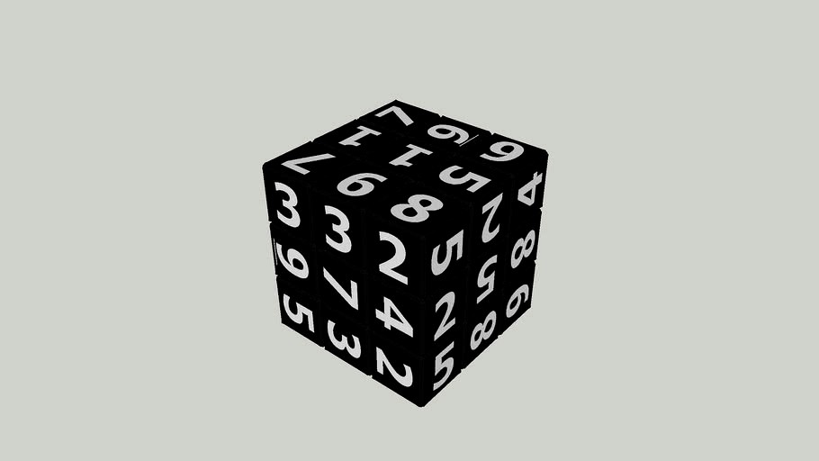 Sudoku Cube 3d model