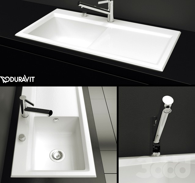 Duravit - Kitchen sink Kiora 60L XL Countertop basin. #7521100000