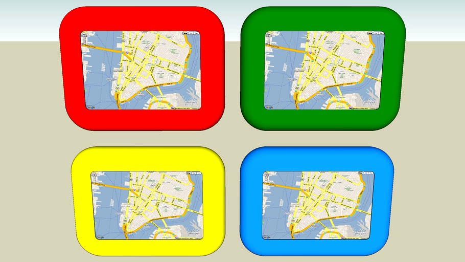 TouchMaps Portable Touch Screen Google Maps - 4 colors