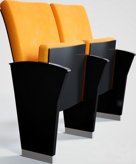 theater chair orange