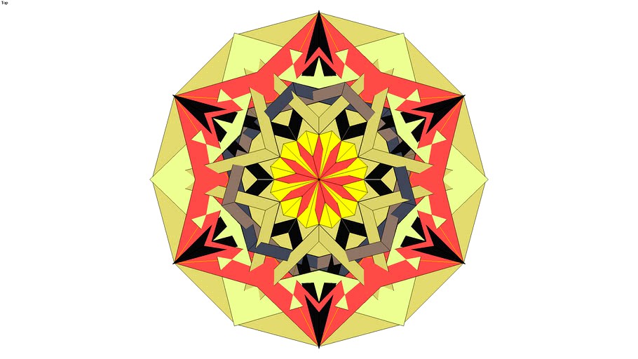Dodecagonal pattern