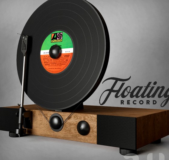 Floating Record Vertical Turntable /Проигрыватель