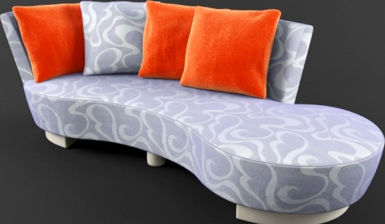 Crescent sofa by Vladimir Kagan Couture