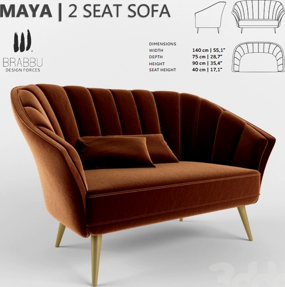 Диван MAYA | 2 SEAT SOFA