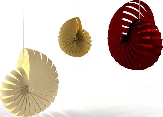 Nautilus - hanging lampshade (kitset)