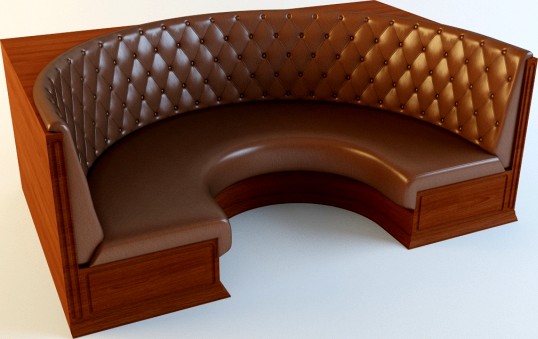 Semicircular sofa