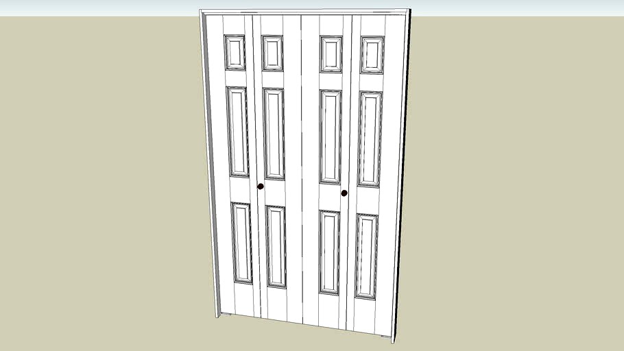 Bi-fold Door 80in x 48in - 6 Panel w/ 4.5in Frame & Hardware