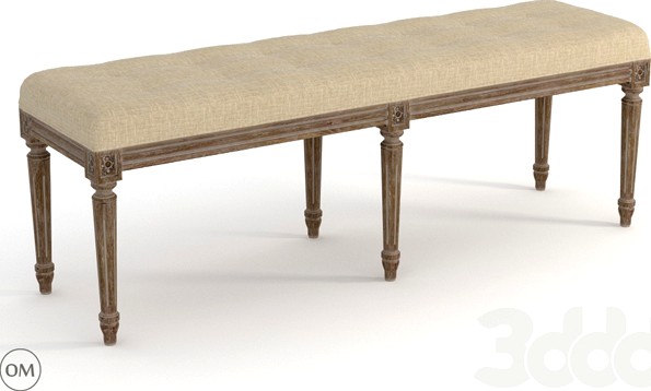 French louis bench 7801-0008 a015-a