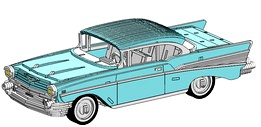 Chevrolet Bel Air 1957 Vector