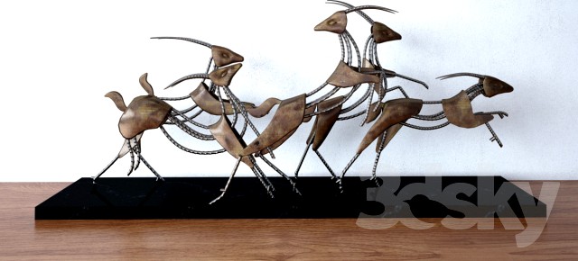 Deer Art Sculpture