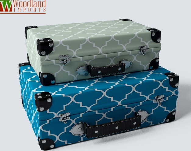 2 Piece Attractive Design Wooden Vinyl Case Set