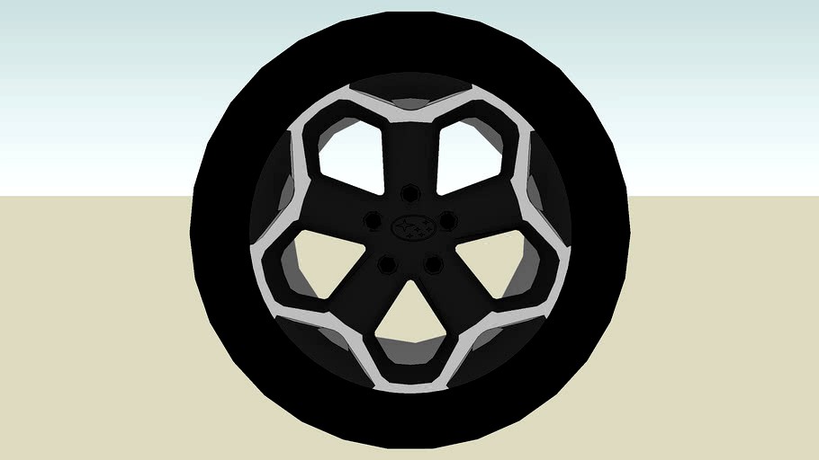 Subaru XV Wheel 3d model