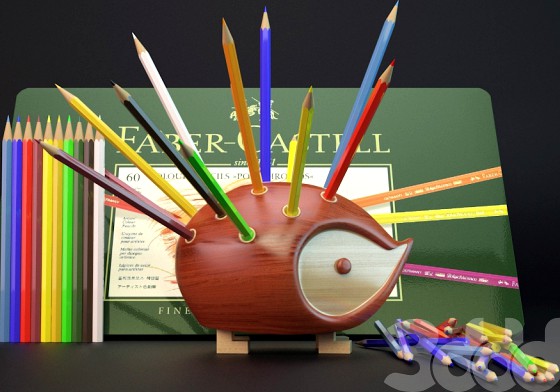 hedgehog pencil holder