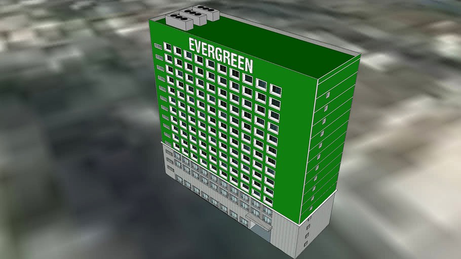 長榮海運大樓3d Model