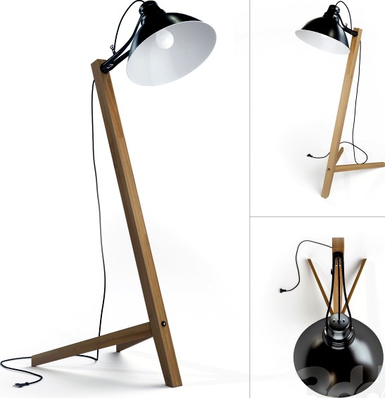 Scandinavian floor lamp