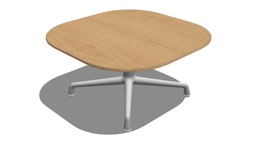 Coalesse, SW_1, Low Conference Table, Occasional, Square, Veneer, 30x15