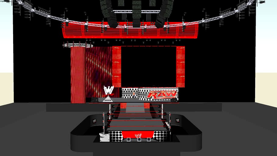 WWE Monday Night RAW Set Up (My Best)