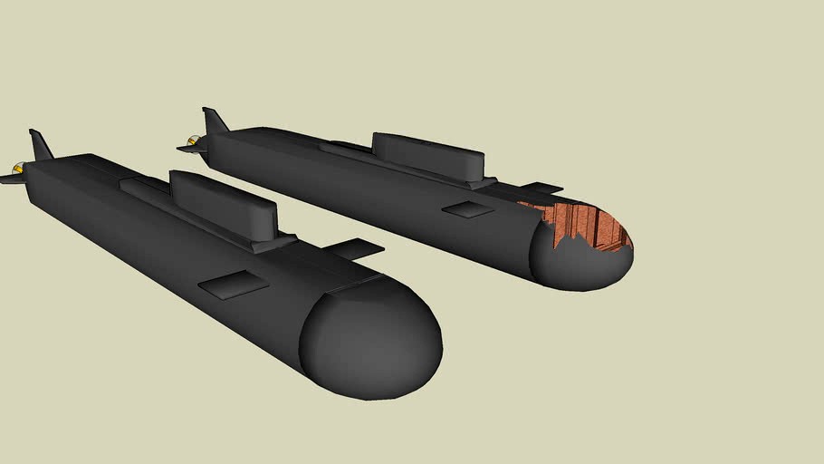 Russian Submarine Kursk 3d model