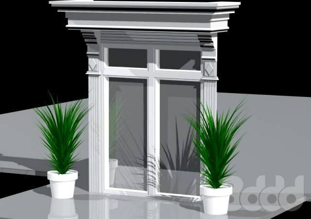 Входная дверь с фасадным декором Izoman