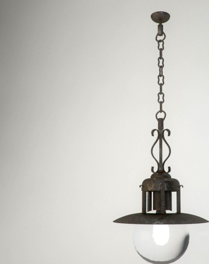 Wrought iron chandelier