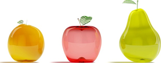 Стеклянные фрукты