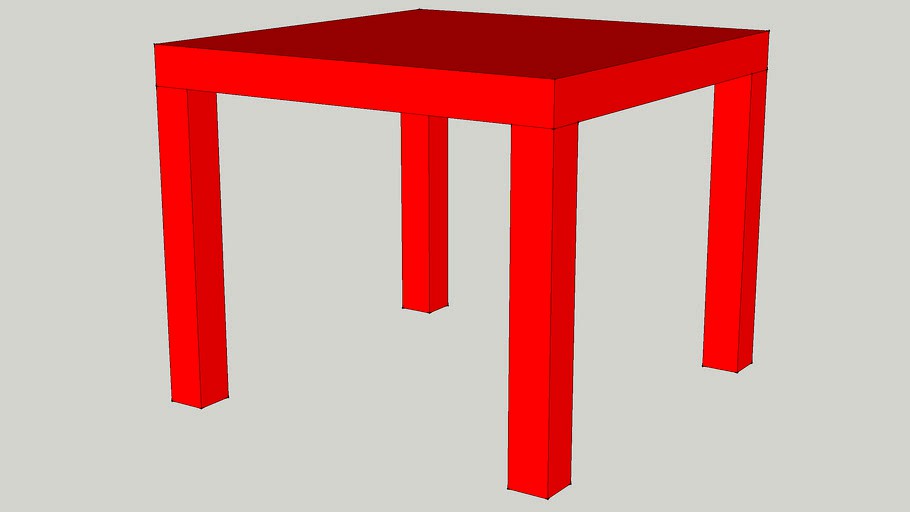 IKEA LACK Side table red