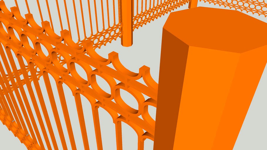 Забор 'Ж на боку'