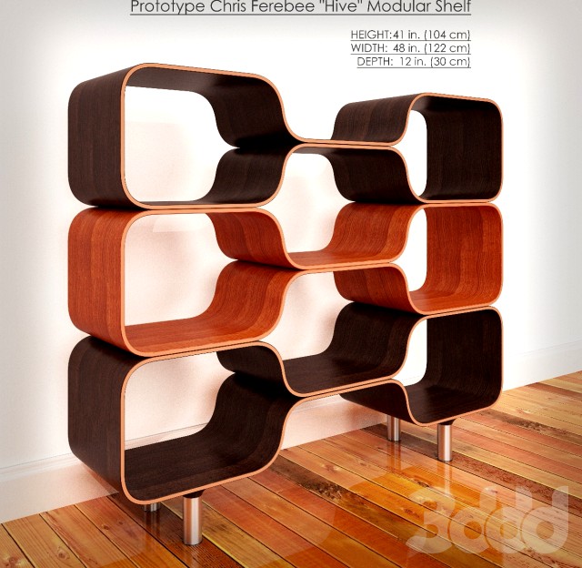 Prototype Chris Ferebee &quot;Hive&quot; Modular Shelf