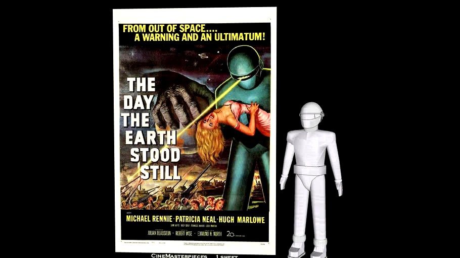 'Gort' Robot from'The Day the Earth Stood Still' (1951) - Version 2