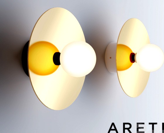 Disc and Sphere Wall Light