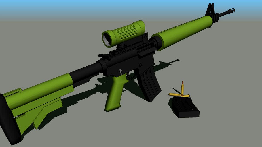 Colt Canada C7A2 3d model