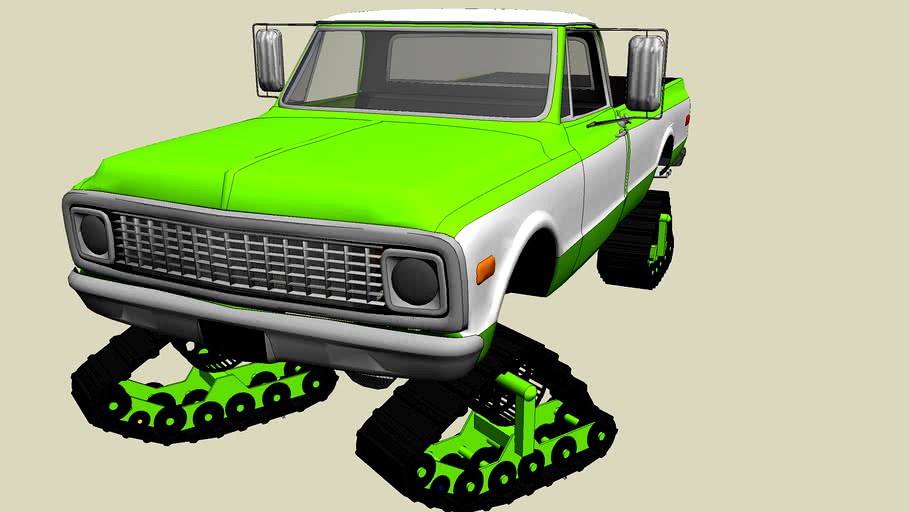 1972 Chevy K10 4x4 on Mattracks