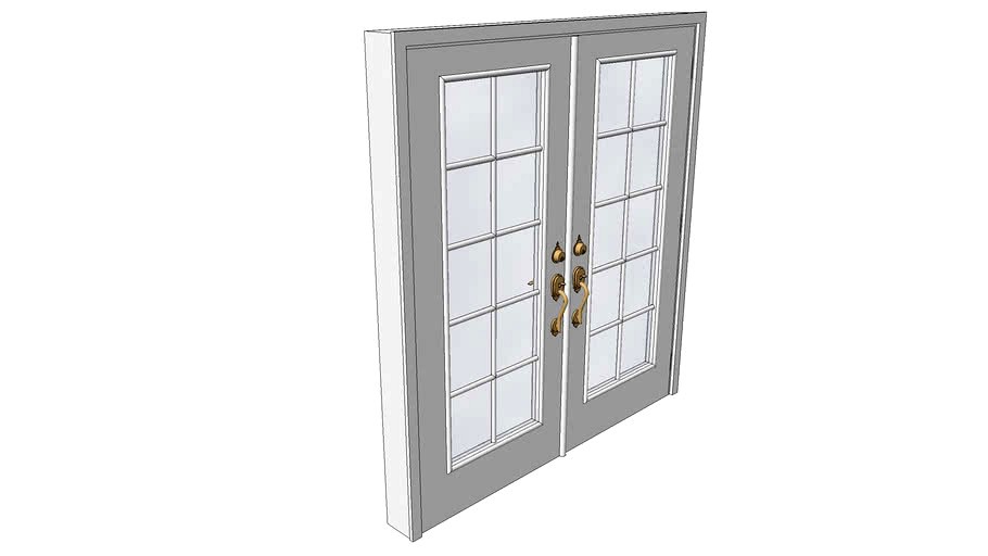 French Doors OutSwing 3d model