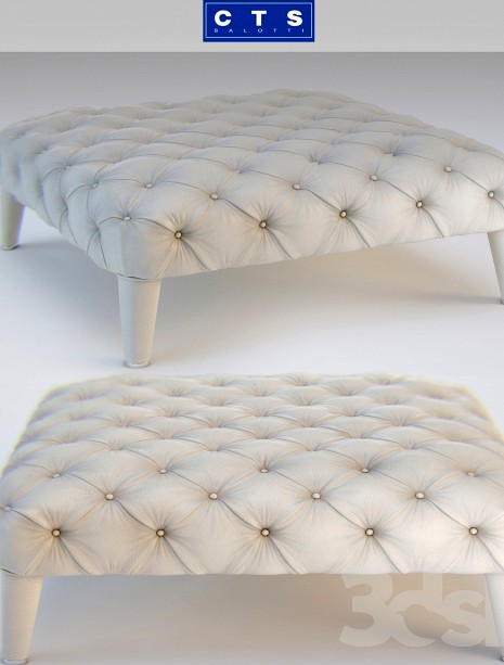 CTS Salotti Poof ELLIOT Pouff quadrato.