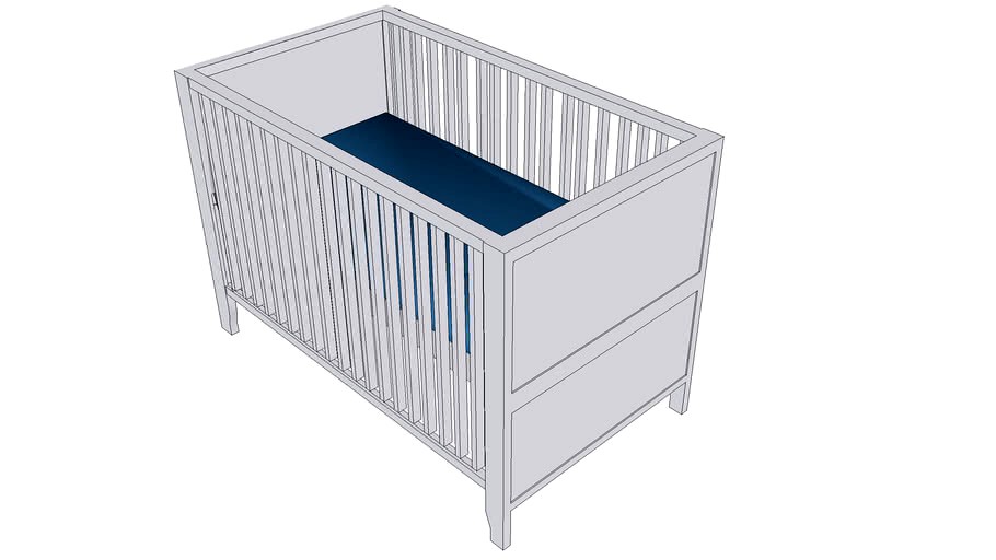 IKEA HENSVIK Baby Crib 3d model