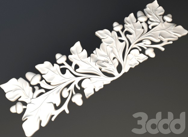 Дубовые листья и желуди