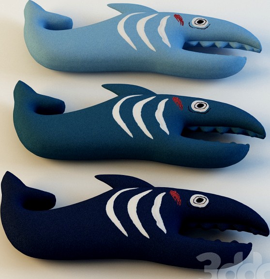 Sharkies - decoration pillow-toy for kids rooms